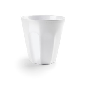 Tazza bianca in melamina da 250 ml per uso quotidiano - Product Image 1