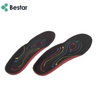 Semelles orthopédiques EVA ergonomiques avec soutien de la voûte plantaire, guide de pression, inserts de chaussures pleine longueur pour pieds plats, surpronation et soulagement de la douleur au pied