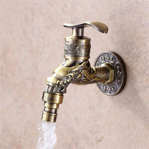 <span class=keywords><strong>Robinet</strong></span> <span class=keywords><strong>mural</strong></span> sculpté en alliage de zinc, style rétro, décoratif, pour jardin <span class=keywords><strong>extérieur</strong></span>, machine à laver et lavage de sol - Product Image 4