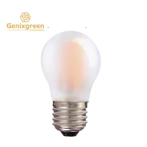 G45 lâmpadas led foscas reguláveis, 4w, filamento, e26, e27, edison globe, 2700k, branco quente, vintage, para lustre, para iluminação