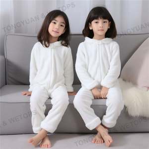 Ropa de dormir de franela cálida para niñas, pijamas para niños, conjuntos de ropa de dormir de invierno, monos suaves sueltos, novedad - Product Image 2