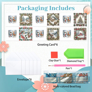 Giáng sinh Kim Cương bức tranh thiệp chúc mừng New DIY phim hoạt hình Pha Lê Kim Cương nghệ thuật thiệp chúc mừng cho người lớn Quà Tặng - Product Image 4