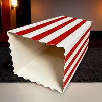 Boîtes à popcorn personnalisées imprimées, contenants à collation en papier écologiques pour l'emballage alimentaire