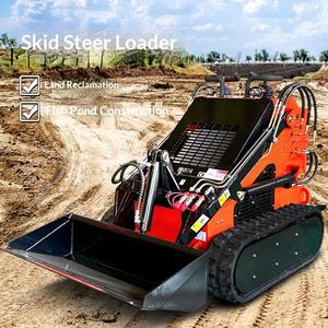 Minicargadora sobre orugas multifuncional con ruedas hidráulicas para construcción, jardinería y agricultura - Product Image 1