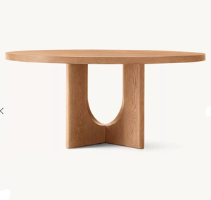 Table à manger moderne en chêne de <span class=keywords><strong>Bretagne</strong></span> RH OEM, 6 places, fabriquée à la main, écologique, meubles pour la maison, appartement, restaurant, villa et hôtel - Product Image 5