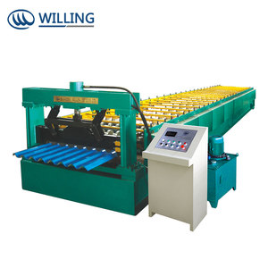 Thép tấm lợp tường tấm sắt làm kẽm sóng cuộn tạo thành máy - Product Image 1