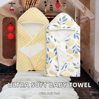 Couverture d'emmaillotage à capuche en pur coton pour nouveau-né, enveloppe pour salle d'accouchement, serviette de bain ultra douce pour bébé teinte aux colorants végétaux