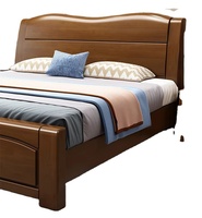 Mobilier Moderne Contemporain Cadre de Lit Double Antique King Size Vente en Gros Bois Massif avec Rangement Style Chinois