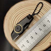 Couteau zippé lame de fermeture éclair Mini petit couteau de poche utilitaire Portable outil d'urgence de survie en plein air pliable en acier inoxydable EDC