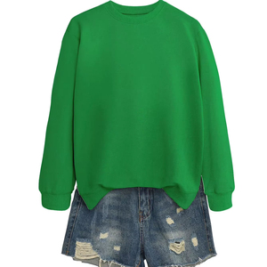 เสื้อสเวตเตอร์แขนยาวคอกลมสีพื้นแฟชั่นขายดี เสื้อผ้าผู้หญิงทรงหลวม - Product Image 6