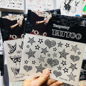 สติ๊กเกอร์ลายพิมพ์ดอกไม้ ผีเสื้อ เสือ ลายอักษรภาษาอังกฤษ สไตล์เท่ห์ทันสมัย ยี่ห้อ AOHUA สำหรับผู้ชายและผู้หญิง ลายสักชั่วคราวแบบอัลเทอร์เนทีฟ - Product Image 2