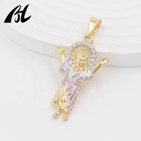 Pendentif tibétain pour jeune jésus religieux, chandail religieux, plaqué or 14K, 1 pièce, meilleure vente