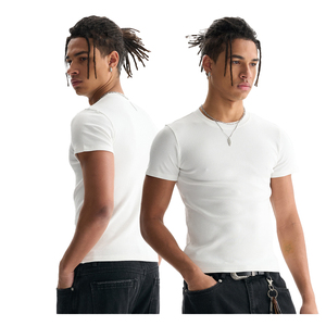 Camiseta Deportiva Ajustada de Algodón y Spandex de Alta Calidad para Hombre, Estilo Boxy, Manga Corta, Venta al Por Mayor, Personalizable - Product Image 2