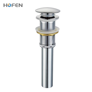 Pop up Chrome đánh bóng xoay bồn rửa cống chất thải bấm vào Clack Brass tràn nhà vệ sinh lưu vực drainer cho phòng tắm - Product Image 3