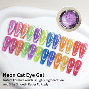Mật Ong Cô gái OEM 15ml cầu vồng Mèo Mắt Gel bạc lấp lánh 9D mắt mèo từ tính với hiệu ứng ba chiều bán buôn Mèo Mắt Gel đánh bóng - Product Image 4