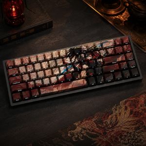 Keycaps PBT Personalizzati LOL Blood <span class=keywords><strong>Moon</strong></span> Akali 68 Tasti con Stampa Laterale a Sublimazione, Profilo Cherry per Tastiera Meccanica - Product Image 4