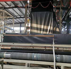 500 Micron HDPE Pond Liner HDPE Geomembrana Fornecedor <span class=keywords><strong>para</strong></span> Fish Shrimp Pond em Dominica