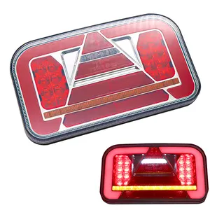 Trailer Led tail ánh sáng dừng lại vị trí phía sau đèn kết hợp DRL đuôi đảo ngược trở lại sương mù chỉ số với phản xạ cho xe tải máy kéo