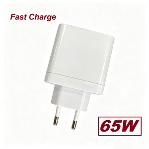 Cargador USB C Inteligente de 65W, Adaptador con 2 Puertos Tipo-C y 1 Puerto USB-A, Carga Rápida con Protección Contra Sobrecalentamiento para Viajes, Hogar y Oficina - Product Image 1