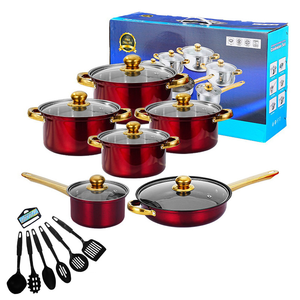 Juego de Utensilios de Cocina Antiadherentes de 12 Piezas para Uso Doméstico, Hotelero y Comercial, Ollas para Freír, Olla para Caldos, Cacerola para Guisos - Product Image 4
