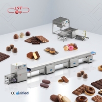 Machine professionnelle automatique d'enrobage au chocolat pour la production de chocolat sur noix, biscuits et gâteaux
