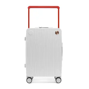 Factory Price Matte Finish Wide Trolley Handle PC Material Travel Luggage Suitcases Sets