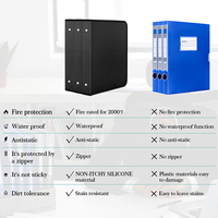 Classeur A4 en fibre de verre ignifuge et résistant à l'eau, dossier de classement non irritant avec logo personnalisé pour usage professionnel et documents, style 2021