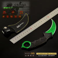 Коллекционная декоративная медаль CSGO: Нож Doppler Ruby Claw, 20 см, ручная роспись, из цинкового сплава, незаточенный, для фанатов игры