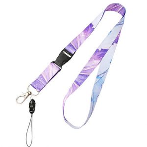 Custom Printed Designer Silk Woven <b>Lanyard</b> Sublimation Neck Keychain Breakaway <b>Lanyards</b> With Logo - Product Image 1