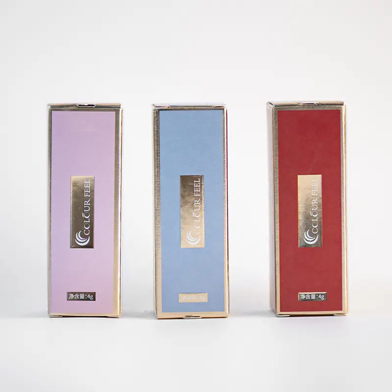 Custom Lip Gloss scatola di imballaggio rossetto di lusso scatola di carta per il confezionamento di strumenti di trucco cosmetico prodotti