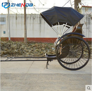 Rickshaw Negro para Turismo, Carruaje/Carreta Tirada por Caballos para Transporte Especial en Venta - Product Image 2