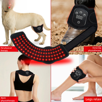 Anneau de thérapie à lumière rouge sans fil pour ongles de cheval, 80 LED 660nm 850nm SBR, enveloppes de thérapie équine pour usage vétérinaire