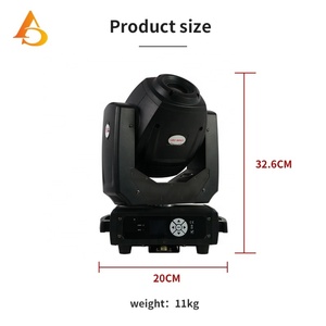 Éclairage de scène DMX 150W LED GOBO Beam Spot Wash 3 en 1, projecteur mobile pour DJ, discothèque, bar - Product Image 5