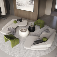 Canapé gonflable à une place, style minimaliste moderne de luxe léger, avec cadre en bois et éponge, pour bureau de vente et salon de beauté