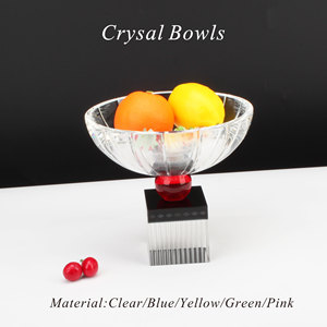Jarrón de Cristal Rosa Madison de Hitop, Diseño Moderno, Plato para Frutos Secos/Pastel/Postre, Decoración de Mesa para Sala de Estar y Cocina - Product Image 3