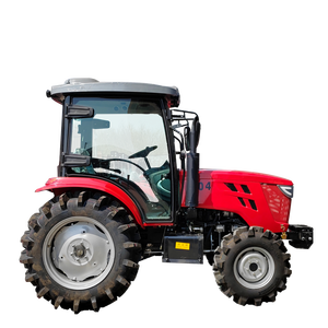 מכירה חמה טרקטור מיני דיזל 70/80/90/100 כוחות סוס 4X4 עם כף קדמית ומעדר אחורי לשימוש חקלאי - Product Image 4