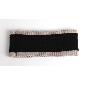 <span class=keywords><strong>Bandeau</strong></span> d'hiver en laine mérinos doublée de polaire douce et chaude avec logo jacquard personnalisé - Product Image 6