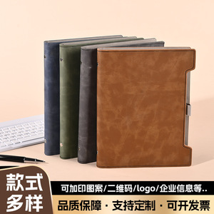 Cuaderno Huitong A5 de Tapa Blanda, Imitación Piel, 100-200 Páginas, Encuadernación Cosida con Hilo, Bloc de Notas Informal para Reuniones de Oficina, Regalos - Product Image 5