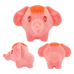 Peluche Elefante Rosa Personalizzato OEM ODM, Animale di Peluche Personalizzato con Logo, Mini Elefanti con Orecchie Grandi - Product Image 5