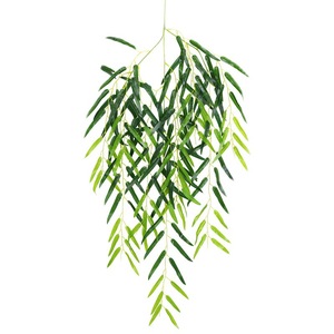 Feuilles de saule artificielles Stupid Bird 30cm-100cm en plastique pour décoration extérieure et intérieure, accessoires végétaux pour plafond - Product Image 5