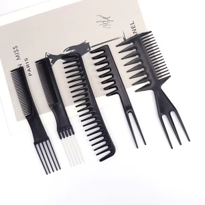 Ensemble de peignes de barbier, 10 pièces, kit de peignes de coiffure professionnels pour salon, ensemble de peignes de barbier multifonction pour hommes et femmes - Product Image 4