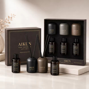 Set Regalo di Diffusori di Fragranze AIKUN di Alta Gamma con Olio Essenziale Ricaricabile e <span class=keywords><strong>Bastoncini</strong></span> in Rattan per Regali al Dettaglio - Product Image 3
