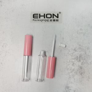 Slim Round Clear Empty Liquid Eyeliner Tube Cosmetic <b>Bottle</b> with Fine <b>Brush</b> Custom Logo Makeup Packaging Eyelash Glue - Product Image 4