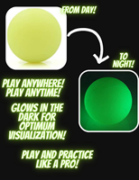 Balle de lacrosse en caoutchouc LED étanche à détection de mouvement, jaune, 63,5 mm, 150 g, pour entraînement et pratique nocturnes