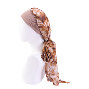 Chemo Headwear Turbans pour femmes <span class=keywords><strong>Cheveux</strong></span> longs <span class=keywords><strong>Foulard</strong></span> Headwraps <span class=keywords><strong>Cancer</strong></span> Chapeaux - Product Image 4