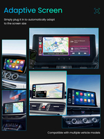 Adaptador Inalámbrico Portátil Mini para Carplay y Android Auto 2 en 1, Adaptador Carplay para Automóvil