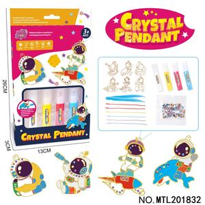 教育用DIYアートキットダイヤモンドペインティングステッカーキーホルダー恐竜ペンダントおもちゃ子供用DIYクラフトキット - Product Image 2