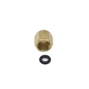 50Pcs printhead damper connector Copper Nut with rubber O ring 3*2mm 4*3mm for Epson /Roland/Mutoh/Mimaki DX4 DX5 DX7 Ink Damper