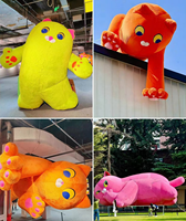 Juguetes publicitarios inflables de peluche comercial Modelos de animales de dibujos animados-Perro inflable a la venta