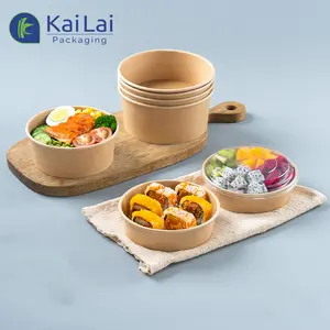 Top Seller To Go Containers Food Disposable Paper Take Away Salad Bowl Cups